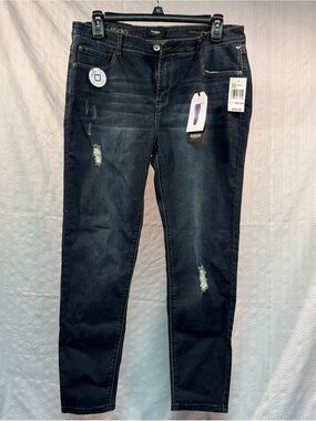 NWT Kenzie Women’s Effortless Mid Rise Ankle Narrow Leg Dark Wash Size 10/30